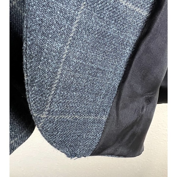 Lauren Ralph Lauren Men's 39R Blue Suit Jacket w/ 3 Buttons & Shoulder Pads - Picture 10 of 13